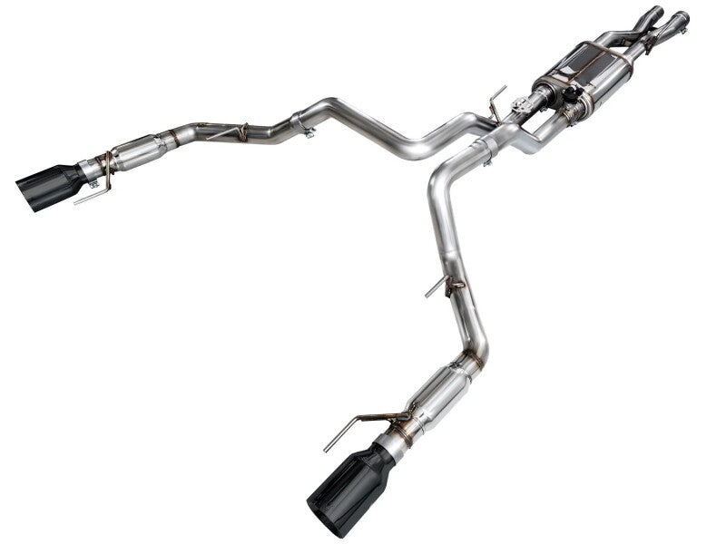 AWE Gen 3 Ford Raptor SwitchPath Exhaust - Diamond Black Tips