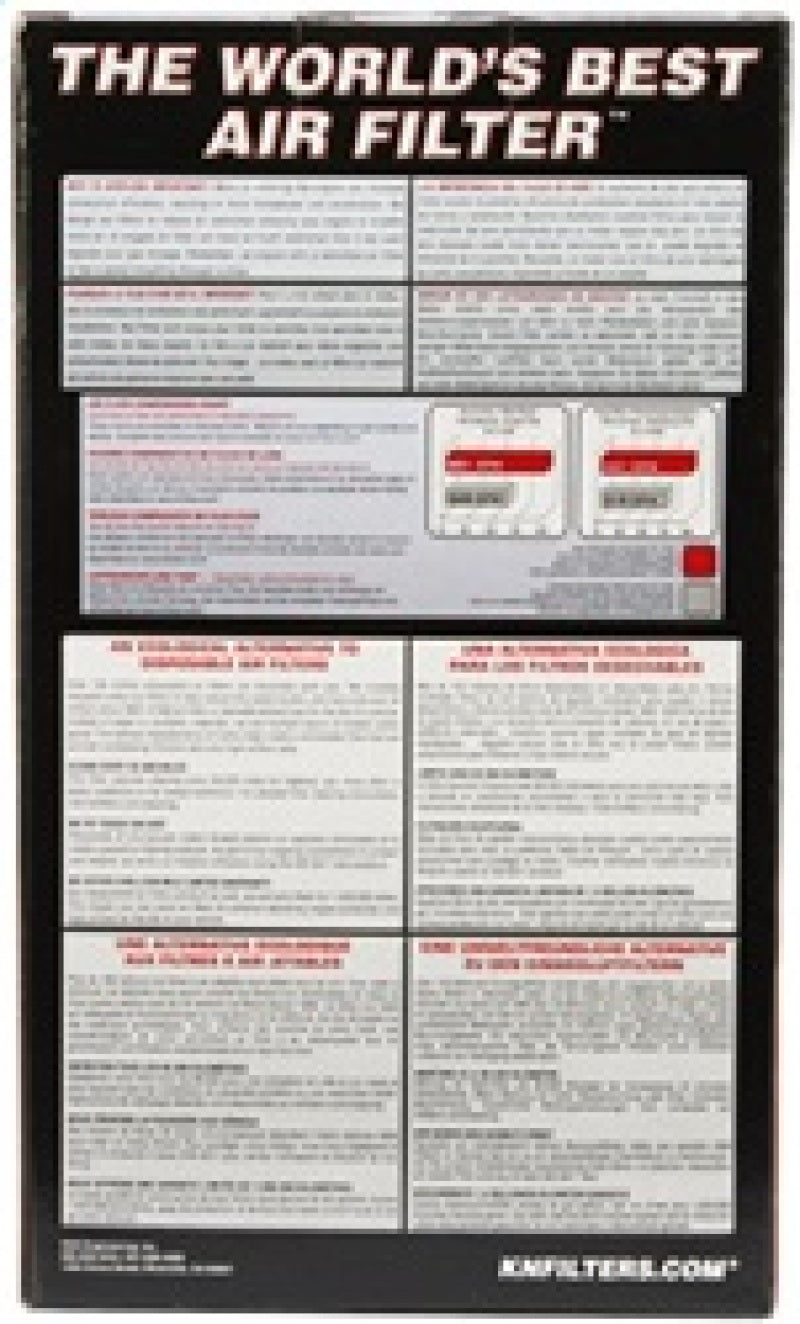 K&N Universal Chrome Round Tapered Air Filter 3in FlangeID / 6in Base OD / 4.5in Top OD / 8in Height