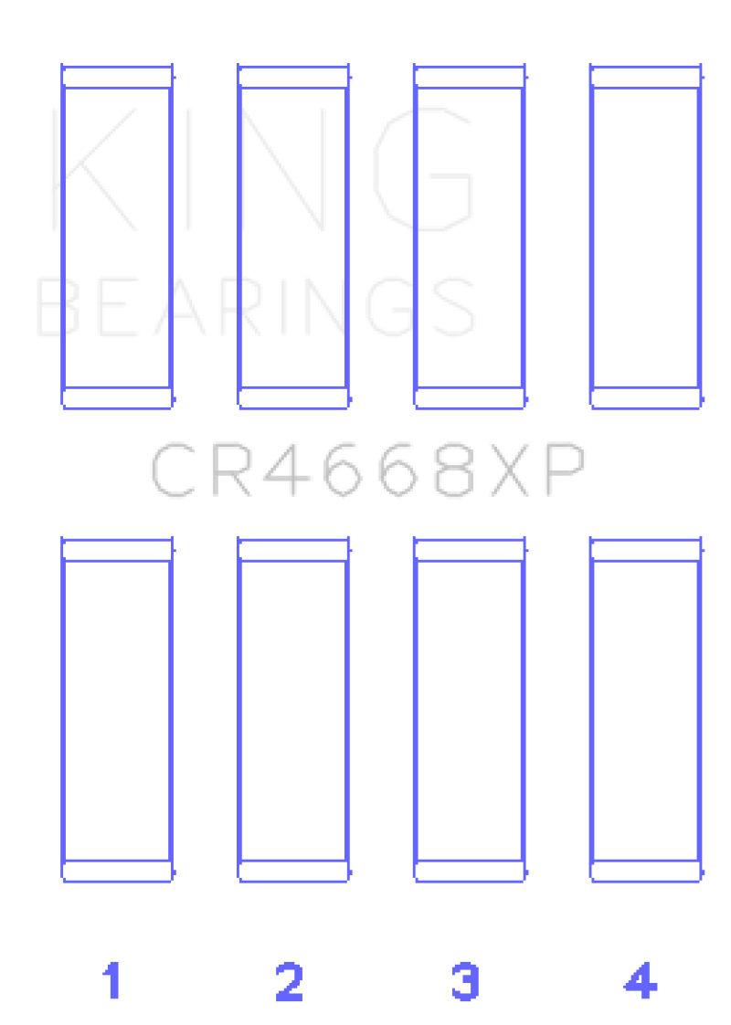 King 08-09 Chrysler Caliber SRT4/Mitsubishi/Hyundai/Kia World Engine Connecting Rod Bearing Set