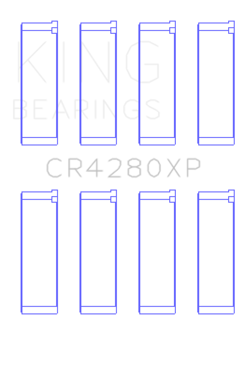 King Engine Bearings Subaru WRX/STi EJ20/EJ22/EJ25 48mm Rod Performance Rod Bearing Set - Size STDX