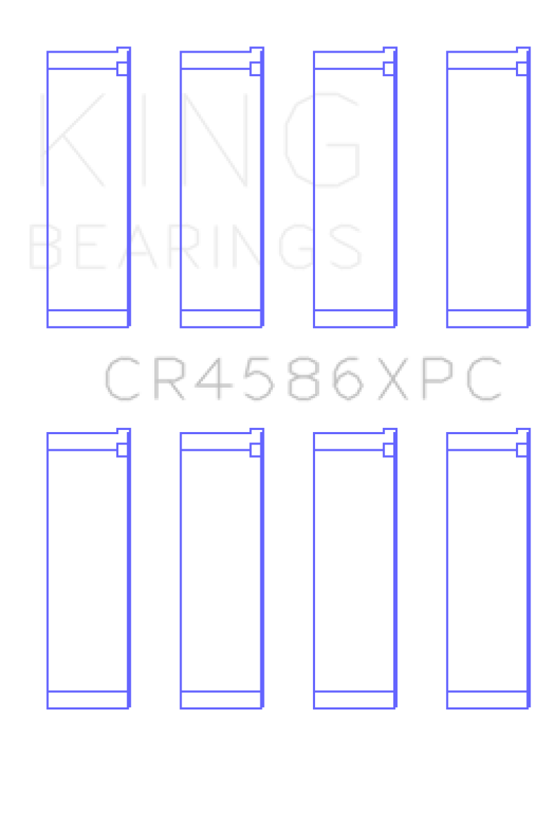 King Engine Bearings Mitsubishi 4B11T Performance Coated Rod Bearing Set - Size STD