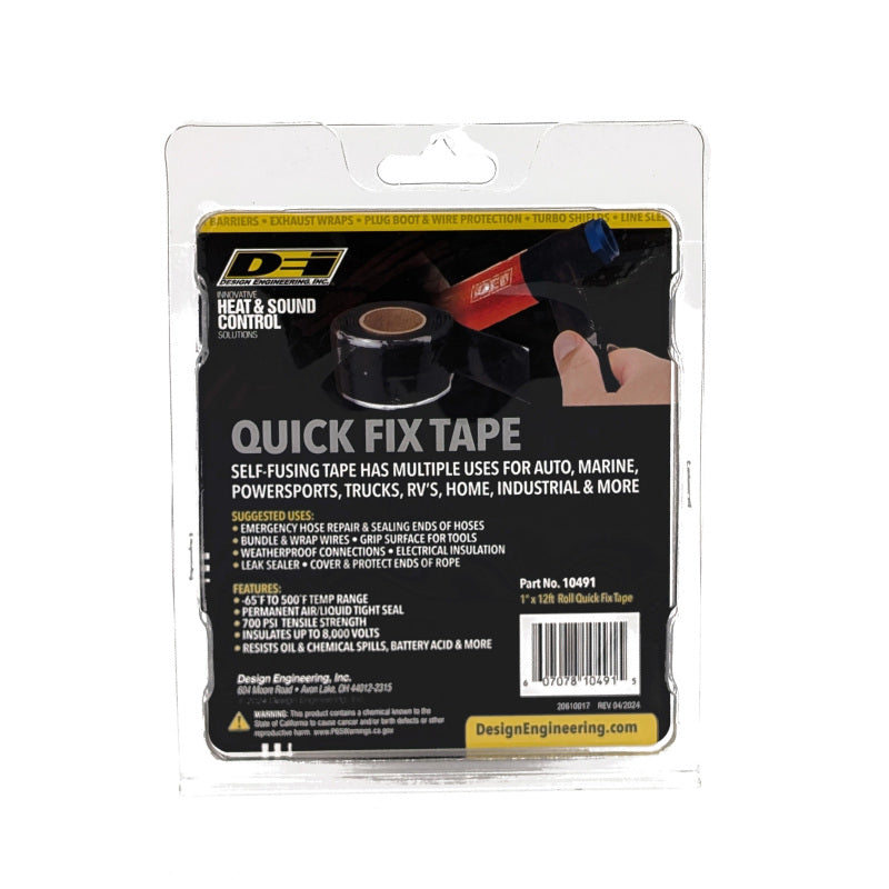 DEI Quick Fix Tape 1in x 12ft - Black
