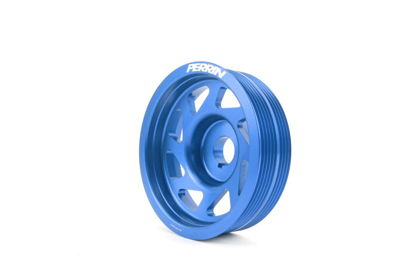 PERRIN 93-14 Subaru Impreza (Incl. 02-14 WRX) / 04-21 STI Lightened Crank Pulley - Blue