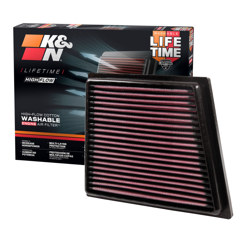 K&N 08 Ford Fiesta 1.25L-L4 Drop In Air Filter