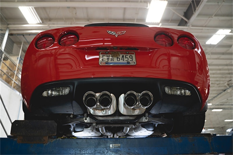 Corsa 06-13 Chevy Corvette C6 Z06 7.0L / 09-13 ZR1 6.2L Polished Axle-Back Exhaust w/4.5in Twin Tips