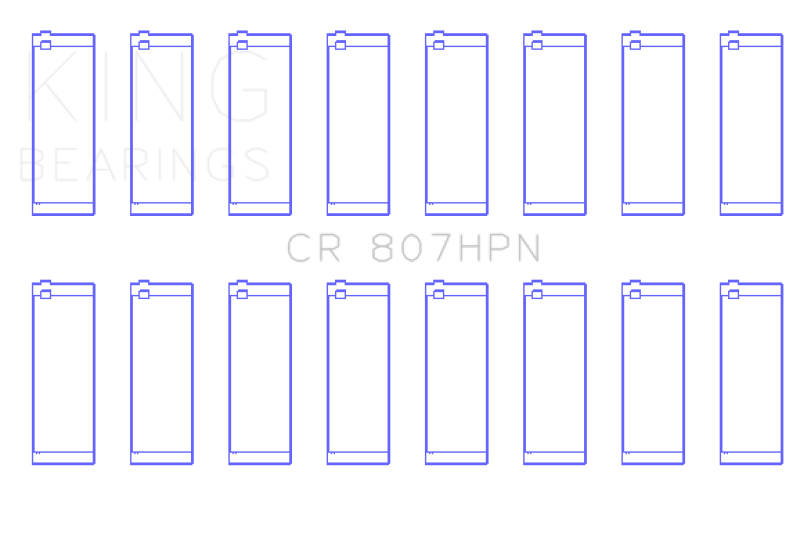 King Engine Bearings Chevy LS1/LS6/LS3 Performance Rod Bearing Set - Size STD