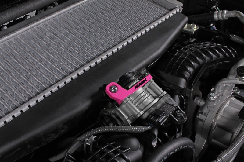 PERRIN 22-25 Subaru WRX / 19-25 Ascent / 20-25 Outback & Legacy Turbo TMIC Bracket - Hyper Pink