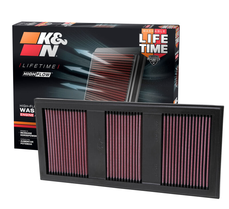 K&N Replacement Air Filter 11 Mercedes Benz C350/CLS350/E300/GLK350/ML350/S350 / 11-12 E350/SLK350