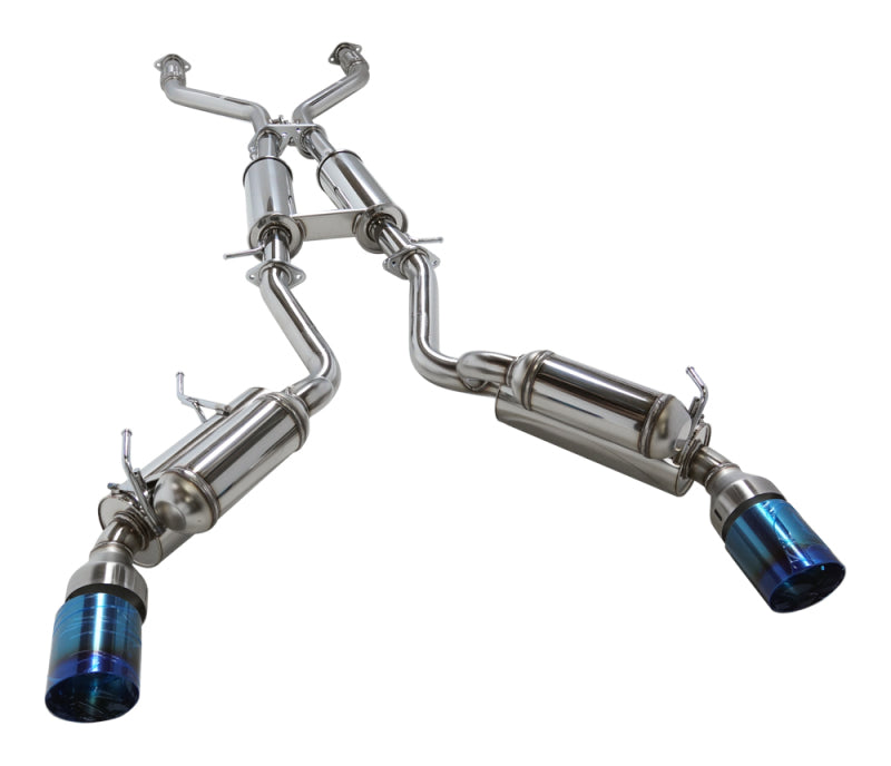 HKS 09-21 Nissan 370z Dual Hi-Power Ti. Tip Catback Exhaust (SUS304 NO COATING)