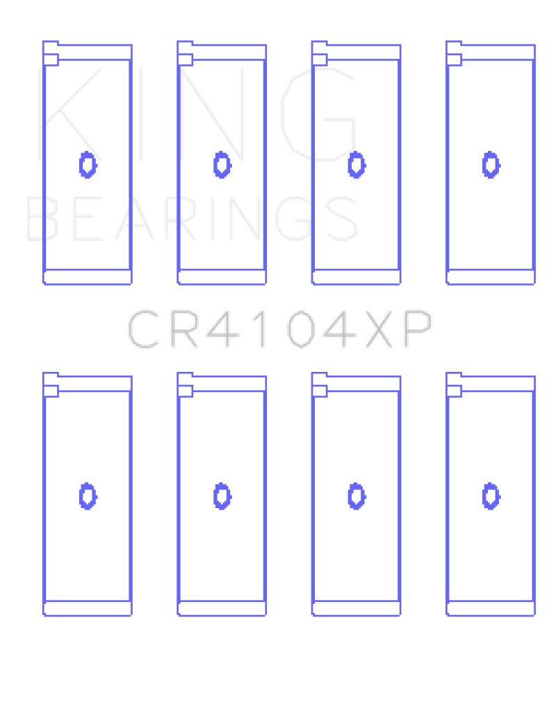 King Engine Bearings Audi/VW 83-03 1.6L/1.8L/2.0L Performance Rod Bearing Set - Size STD