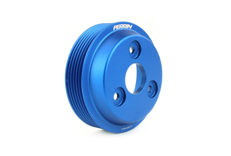 PERRIN 22-25 Subaru WRX / 21-25 Crosstrek / 20-25 LGT/OBXT/FXT Lightweight Water Pump Pulley - Blue