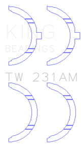 King Engine Bearings Toyota 1A/2A/3A/4A Thrust Washer Set