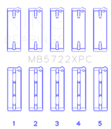 King Engine Bearings 2007+ Mitsubishi 4B11T EVO X Coated Performance Main Bearing Set - Size STD