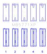 King Engine Bearings Hyundai G4KF Main Bearing Set - Size +0.25mm