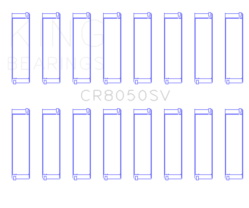 King Engine Bearings 11+ BMW S63/S63N/N63/N63N Rod Bearing Set - Size +.5mm