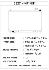 CSF 03-07 Infiniti G35 Radiator