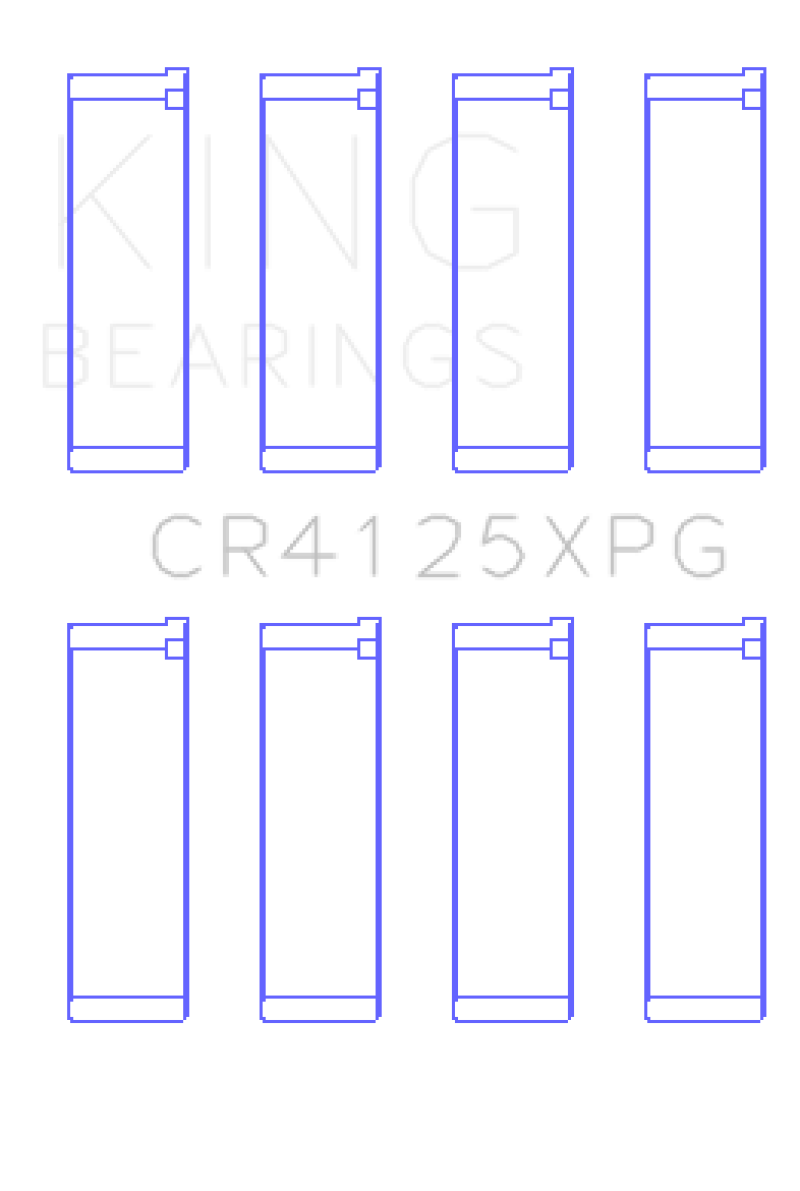 King Subaru EJ20/EJ22/EJ25 (Suites 52mm Journal Size) Tri-Metal Perf Rod Bearing Set - Size +0.5mm