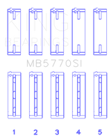 King Engine Bearings Nissan/Infiniti VK45 - VK50 - VK56 Main Bearing Set - Size STD