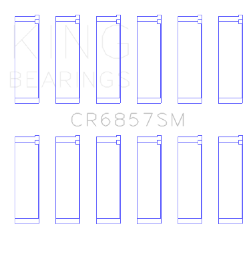 King Engine Bearings Chrysler Pentastar 3.6L ERB V6 Connecting Rod Bearing Set - Size STD