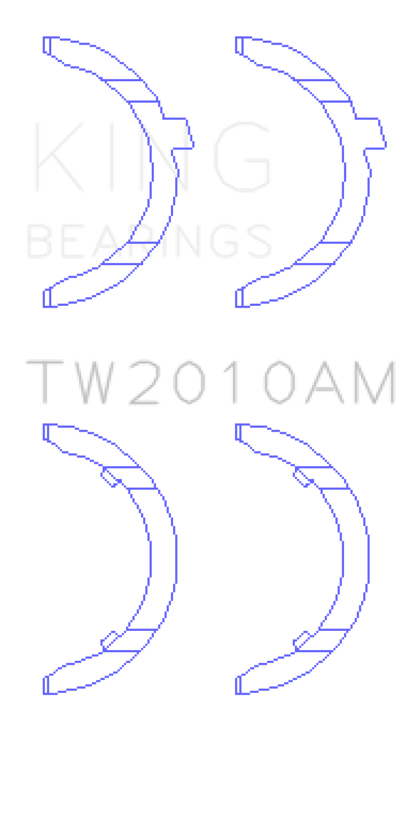 King Engine Bearings Volkswagen JR 1.6L (td) Thrust Washer Set