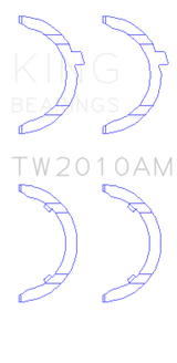 King Engine Bearings Volkswagen JR 1.6L (td) Thrust Washer Set