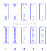 King Engine Bearings Hyundai 2.0L G4GC Main Bearing Set - Size STD