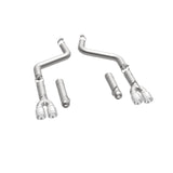 MagnaFlow Axle-Back, SS, 3in, Quad Split Rear 3.5 Tips 2015 Dodge Challenger incl SRT Hellcat
