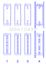 King Engine Bearings Nissan VG30DE/VG30DETT Performance Main Bearing Set - Size STD