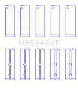 King Engine Bearings Chrysler/Dodge Gen 3 Hemi 5.7L/6.1L/6.4L Crankshaft Main Bearing Set (Set of 5)