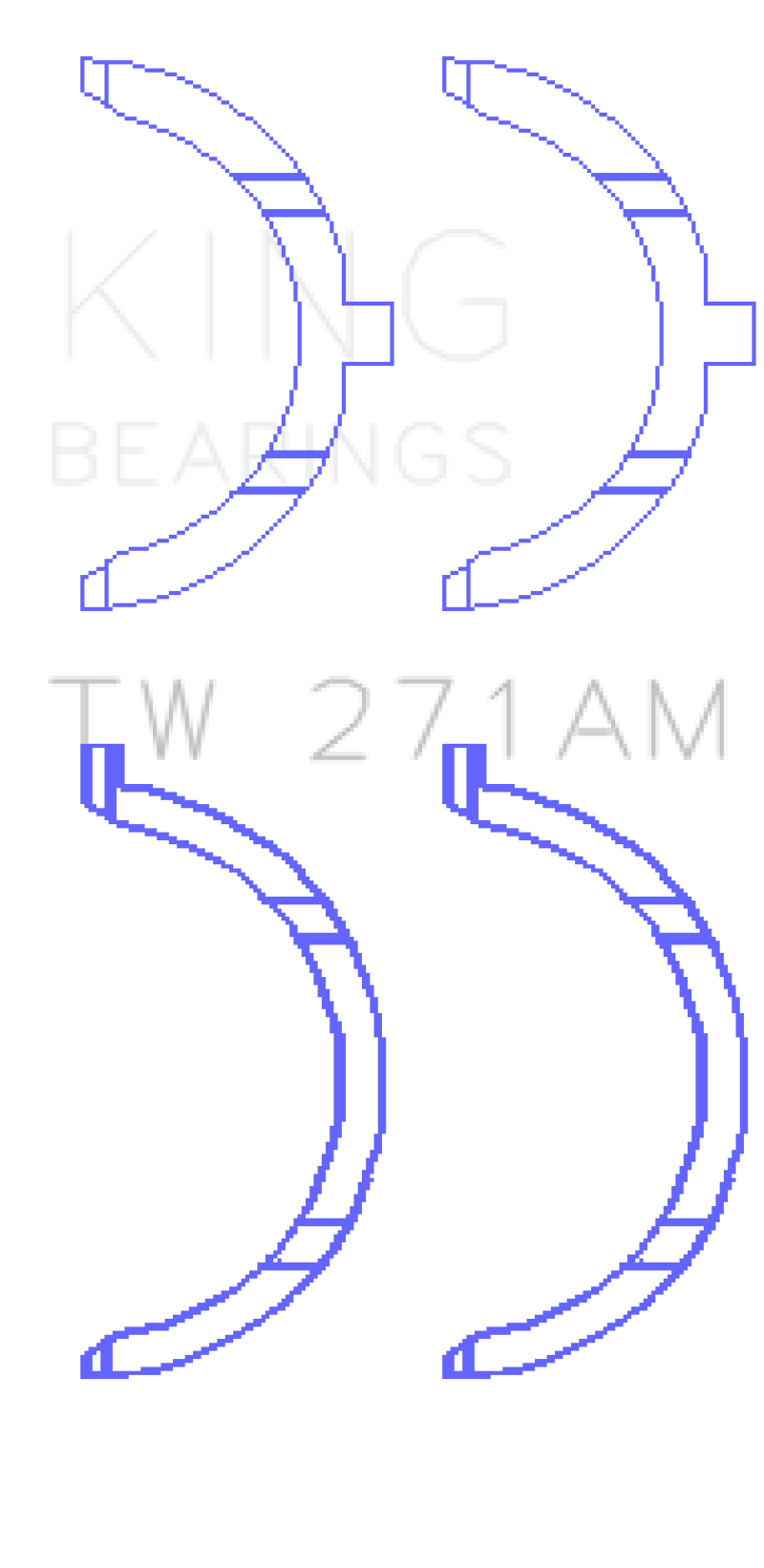 King Engine Bearings Nissan VQ20DE/VQ25DD/VQ25DE/VQ30DD/VQ30DE/VQ30DET/VQ35DE Thrust Washer Set