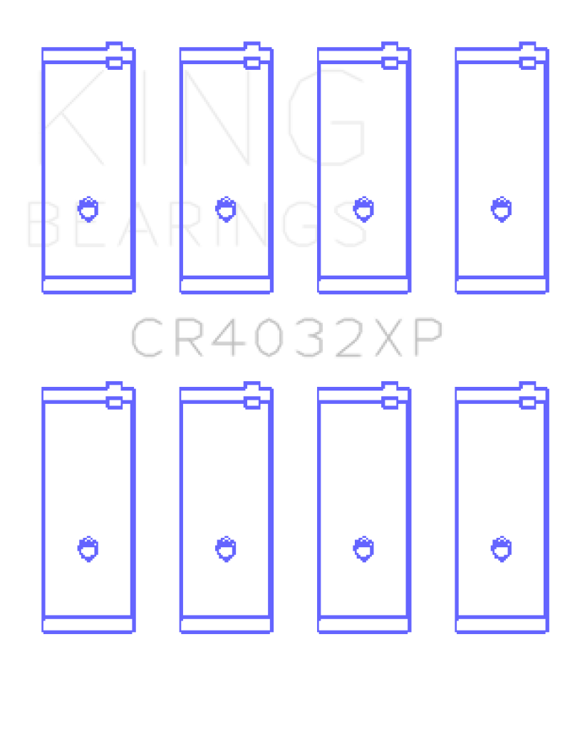King Engine Bearings Toyota 4AGE 4AGZE 16V 1.6L Performance Rod Bearing Set - Size STD