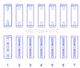 King Engine Bearings Toyota 2JZGE/2JZGTE 24V 3.0L pMaxKote Performance Main Bearing Set - Size STD