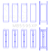 King Engine Bearings Nissan KA-24DE Performance Main Bearing Set - Size STD