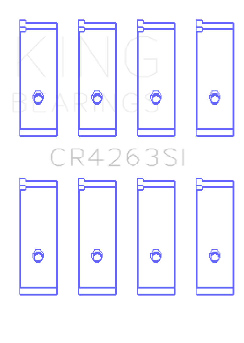 King Engine Bearings Toyota 1ZZ-FE Rod Bearing Set - Size +.25mm