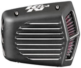 K&N Street Metal Intake System for 01-16 Harley-Davidson Softail/Dyna - Shaker Black