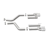 MagnaFlow Axle-Back, SS, 3in, Quad Split Rear 3.5 Tips 2015 Dodge Challenger incl SRT Hellcat