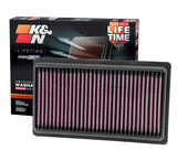 K&N Replacement Panel Air Filter for 2014-2015 Infiniti Q50 3.5L/3.7L V6 (2 Required)
