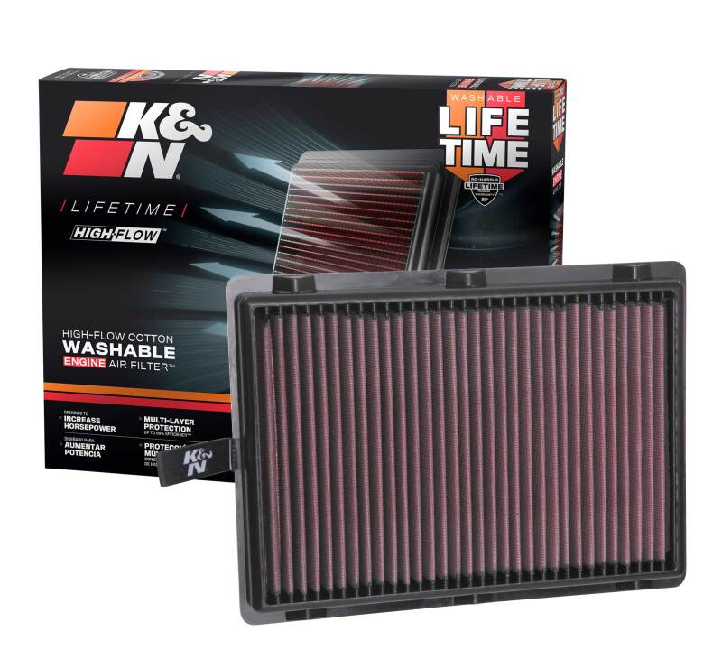 K&N 17-18 Hyundai Santa Fe Sport L4-2.4L F/I Drop In Air Filter