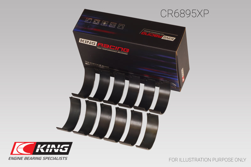 King Ford Ecoboost 3.5L V6 pMaxBlack Coated Connecting Rod Bearing Set - Size +0.25mm