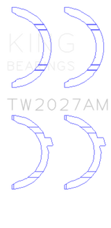 King Engine Bearings AUDI AAH, BUG, CCWA,CTBA Thrust Washer Set