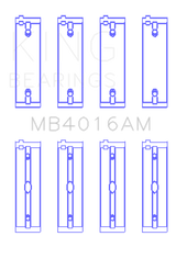 King Engine Bearings Mitsubishi 181CI 3.0L 6G72 V6 Main Bearing Set - Size STD