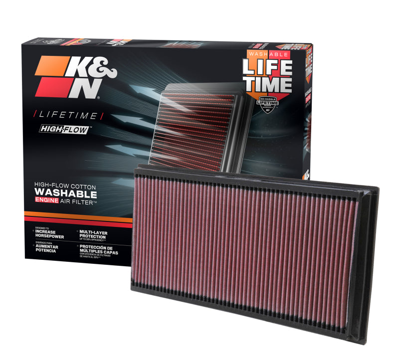 K&N 06-09 L.R. Range Rover / 02-10 VW Touareg / 02-09 Porsche Cayenne Drop In Air Filter