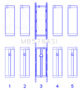 King Engine Bearings BMW N20/B20 Crankshaft Main Bearings