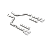 MagnaFlow Axle-Back, SS, 3in, Quad Split Rear 3.5 Tips 2015 Dodge Challenger incl SRT Hellcat