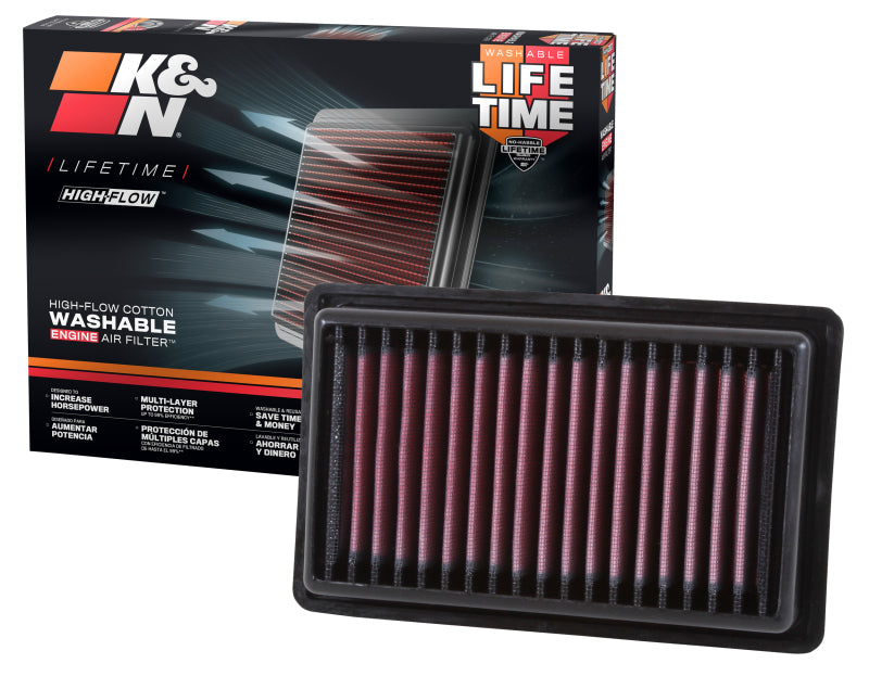 K&N 2014 Smart Fortwo L3-0.9L F/I Replacement Drop In Air Filter