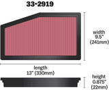 K&N 06 Holden Commodore VE Drop In Air Filter