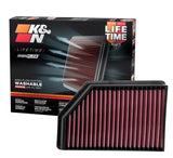 K&N 2020 Chevrolet Silverado 2500/3500 6.6L Diesel Drop In Replacement Air Filter