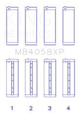 King Engine Bearings Nissan VQ35DE Performance Main Bearing Set - Size STD