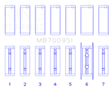 King Engine Bearings 89-15 Dodge Cummins Diesel 5.9L 6.7L Inline 6 Main Bearing Set - Size STD