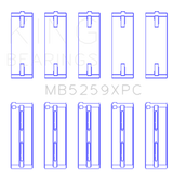 King Honda A-Series/B-Series/K-Series pMaxKote Performance Main Bearing Set - Size STD
